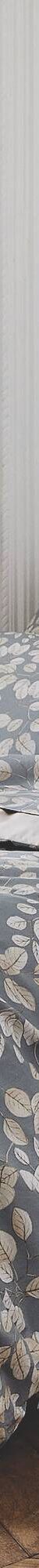 Linge de lit Lison percale de coton  (gris / blanc) Linge de lit Lison percale de coton  (gris / blanc)